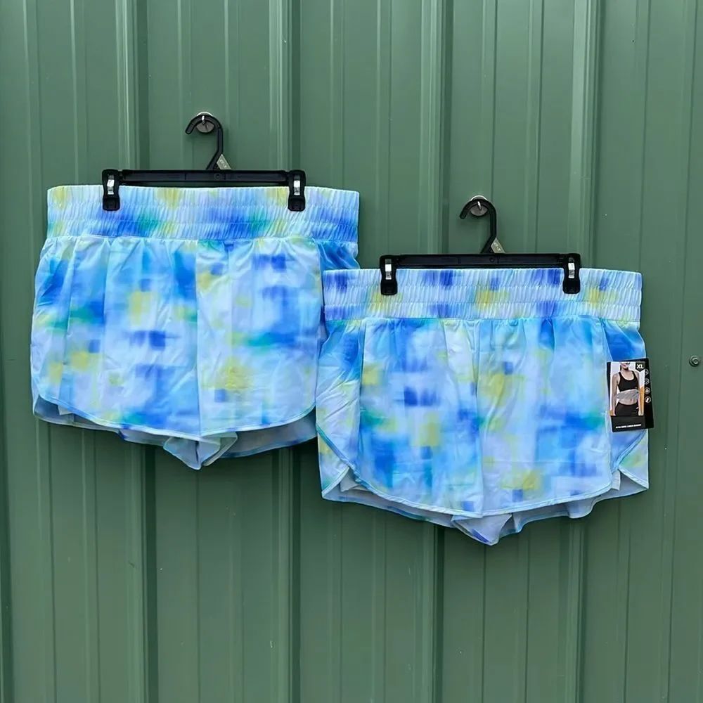 Women's Active Sporty Running Shorts with Bike Liner 2-Pack Size XL
